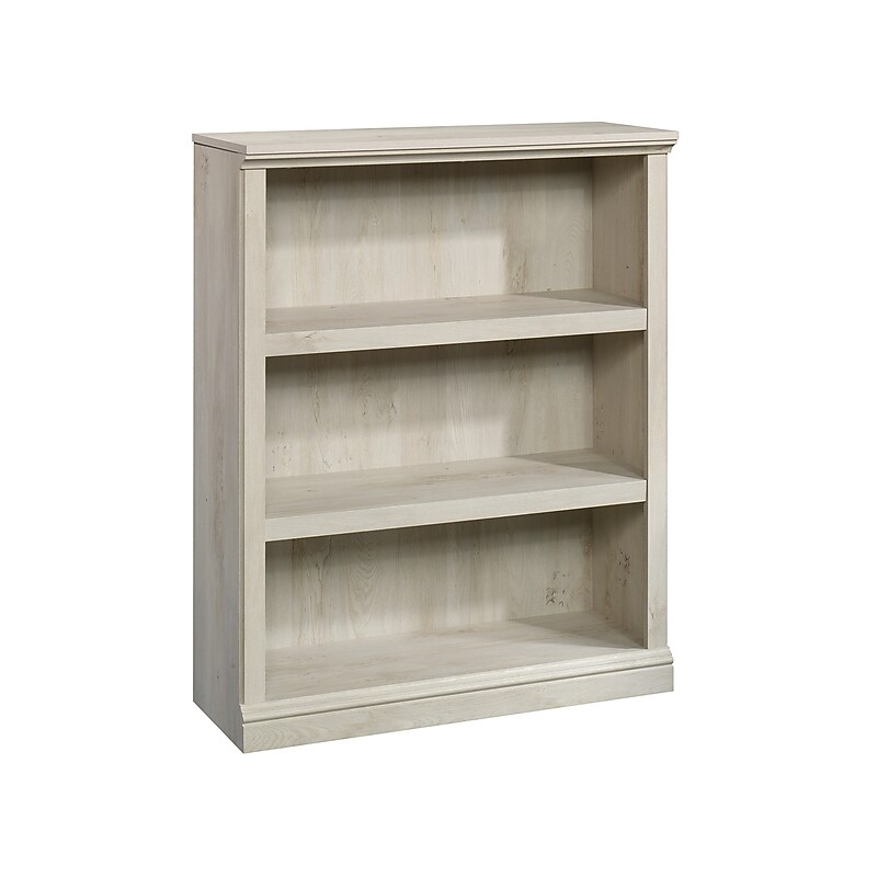 Sauder Select 44"H 3-Shelf Bookcase, Chalked Chestnut (423032) image 1
