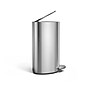 simplehuman Semi-Round Mini Stainless Steel Step Trash Can, 1.6 Gallon (CW2106)~#|#~1CE84AE7-8141-4040-B55F3332A525D3C7_sc7