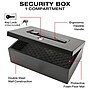 Excello Brands Steel Cash Box with Key Lock, 1 Compartment, Black (CHBX-6124-KY)~#|#~1CE89023-6F8D-4B3B-BB857C1FD5963A58_sc7