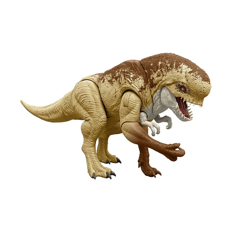 Mattel Jurassic World Distortus Rex Rumble 'N Rampage Action Figure, Multicolored (JGB58) image 1