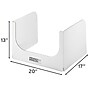 Classroom Products Foldable Cardboard Freestanding Privacy Shield, 13"H x 20"W, White, 20/Box (WS1320 WH)~#|#~1CED0867-A7CD-47F7-9622C7C9FC0A9CA1_sc7