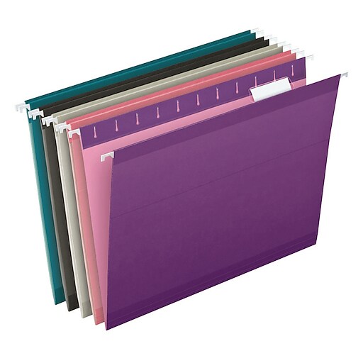 Pendaflex Reinforced Hanging File Folders, 1/5 Tab, Letter Size