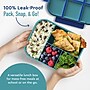 bentgo Snap & Go Kids Bento Box, 4-Compartment, Shark, 33.6 oz. (BGKDBOX-SHK)~#|#~1CF0DA3C-C80B-4C10-95CAE31CF0259C7D_sc7