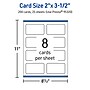 Avery Business Cards, 2" x 3-1/2", Matte White, 200/Pack (95320)~#|#~1CF12E21-7047-4050-9914825DA7E3FAD7_sc7