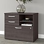 Bush Business Furniture Studio A 26" Office Storage Cabinet with 2 Shelves and Drawers, Storm Gray (SDF130SGSU-Z)~#|#~1D00912F-47A2-4238-914E47522B781119_sc7