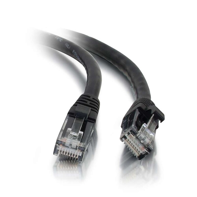 C2G 3ft Cat5e Snagless Unshielded (UTP) Network Patch Cable - Black image 1