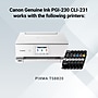 Canon PGI-230/CLI-231 Pigment Black/Black/Gray/Cyan/Magenta/Yellow Standard Yield Ink Cartridges, 4" x 6" Photo Paper, 6/Pack~#|#~1D03674E-E2BA-4932-B2262A37AD452301_sc7