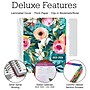 2025-2026 Global Printed Products Deluxe Teal Floral 8.5" x 11" Academic Weekly & Monthly Planner, Plastic Cover~#|#~1D091D9C-479D-4367-9D5C62A6845F4F3D_sc7