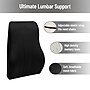 Mind Reader Memory Foam Ergonomic Lower Back Cushion Office Chair Support, Black (VERTBACK-BLK)~#|#~1D0ABEFA-DB3A-469A-99B7D166BEC7F428_sc7