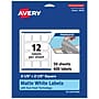 Avery TrueBlock Square Multipurpose Labels, 2-1/8" x 2-1/8", White, 600/Box (94105)~#|#~1D0D4896-C687-4083-BF94B455AAF9861B_sc7
