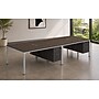 Boss Office Products Simple System 66"W Desk with Pedestal, Driftwood, 4/Set (SGSD016-102)~#|#~1D14A400-BFB0-431C-A430ACDE4C15441A_sc7
