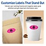 Avery Oval Scalloped Laser/Inkjet Multipurpose Labels, 1-1/8" x 2-1/4", Neon Magenta (840/Box)~#|#~1D16E8B5-7D6D-4700-85CC135A4F20BDA7_sc7
