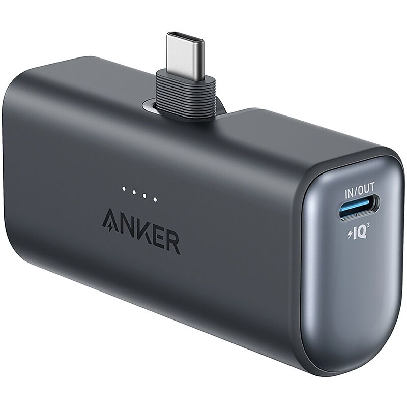 Anker Nano USB-C Power Bank for Multiple Brands, 22.5W, 5000 mAh, Black (A1653H11-1) image 1