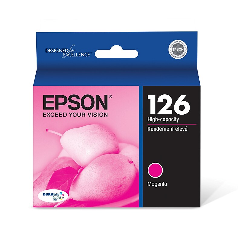 Epson T126 Magenta High Yield Ink Cartridge   (T126320) image 1
