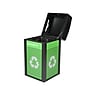 Alpine Industries GS Series Steel Trash Can & Recycling Bin Combo, 40 Gallon, Green (ALP471-40-GS-M)~#|#~1D1E74A5-7AC9-432E-A89195F8B66E49C8_sc7