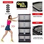 Dbest Quik Box Premium Large Stackable Folding Plastic Storage Bin, 15" x 15" x 15", 76 Qt., Black (01-934)~#|#~1D1FDC98-FAF1-452C-971BA0EC9886960C_sc7