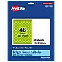 Avery Laser/Inkjet Multipurpose Circle Labels, 1" Dia., Bright Green, 1920/Pack (94500)~#|#~1D20E436-1163-4507-B74102F14AA4717C_sc7