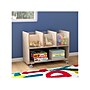 Flash Furniture Bright Beginnings Mobile 7-Section Storage Cart, 24.5"H x 31.5"W x 19.75"D, Brown (MK-KE24275-GG)~#|#~1D2137AF-A5E4-4C91-A111EAA3B5B2DD67_sc7