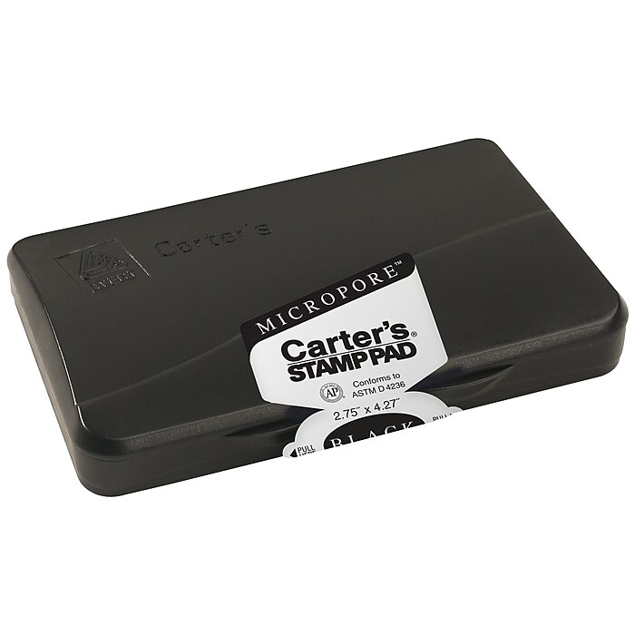 Carter's Micropore Gel Stamp Pads, Black Ink (AVE21281) | Staples