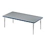 Correll Rectangular Activity Table Set, 72" x 36", Height Adjustable, Gray Granite (AP1-A3672TFREC-15-14-37-8-18)~#|#~1D266EF5-2613-430B-89A337D55DA4D307_sc7