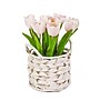 National Tree Company 10" Pink Tulip Bouquet in White Basket (MT81-10926GPK-1)~#|#~1D283A78-B41D-494D-A5C48B03BA4D4455_sc7