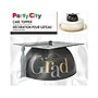 Party City Congrats Grad Cake Topper, Black/Silver/Gold (AM100122)~#|#~1D2B9766-E1DB-45F3-9B6CBCE421832D8D_sc7