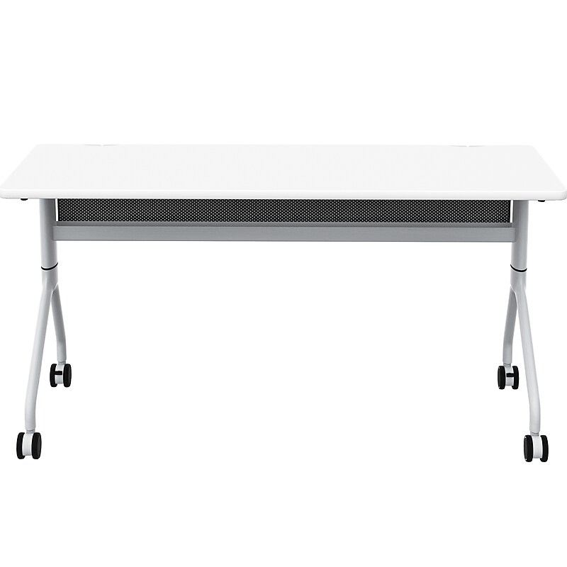 Safco Rumba Training Room Table, 24" x 60", Designer White (RBA6024FLSLDSWT) image 1