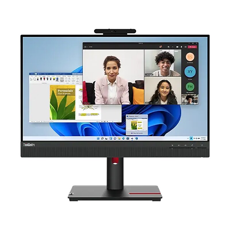 Lenovo ThinkCentre Tiny-In-One 24 Gen 5 23.8" 60 Hz LED Monitor, Black (12NAGAR1US) image 1