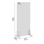 Bush Business Furniture Fabric Freestanding Privacy Panel, 55"H x 24"W, Cool Charcoal (PSP224CL-03)~#|#~1D4352A9-208F-4EF7-A50C691D0292D7C6_sc7