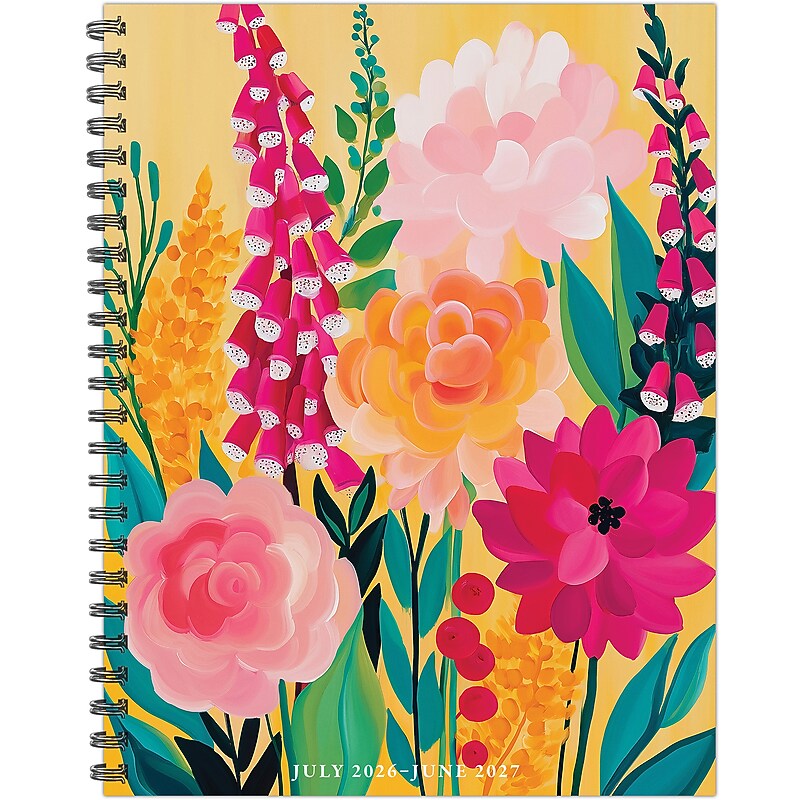 2026-2027 Willow Creek 8.5" x 11" Academic Weekly & Monthly Planner, Wild Garden Glow (65525) image 1