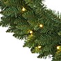 Nearly Natural 24-in Green Pine Artificial Christmas Wreath with 35 Clear LED Lights (W1110)~#|#~1D4A8F84-68B9-45A8-A49EEC56AE08D18C_sc7
