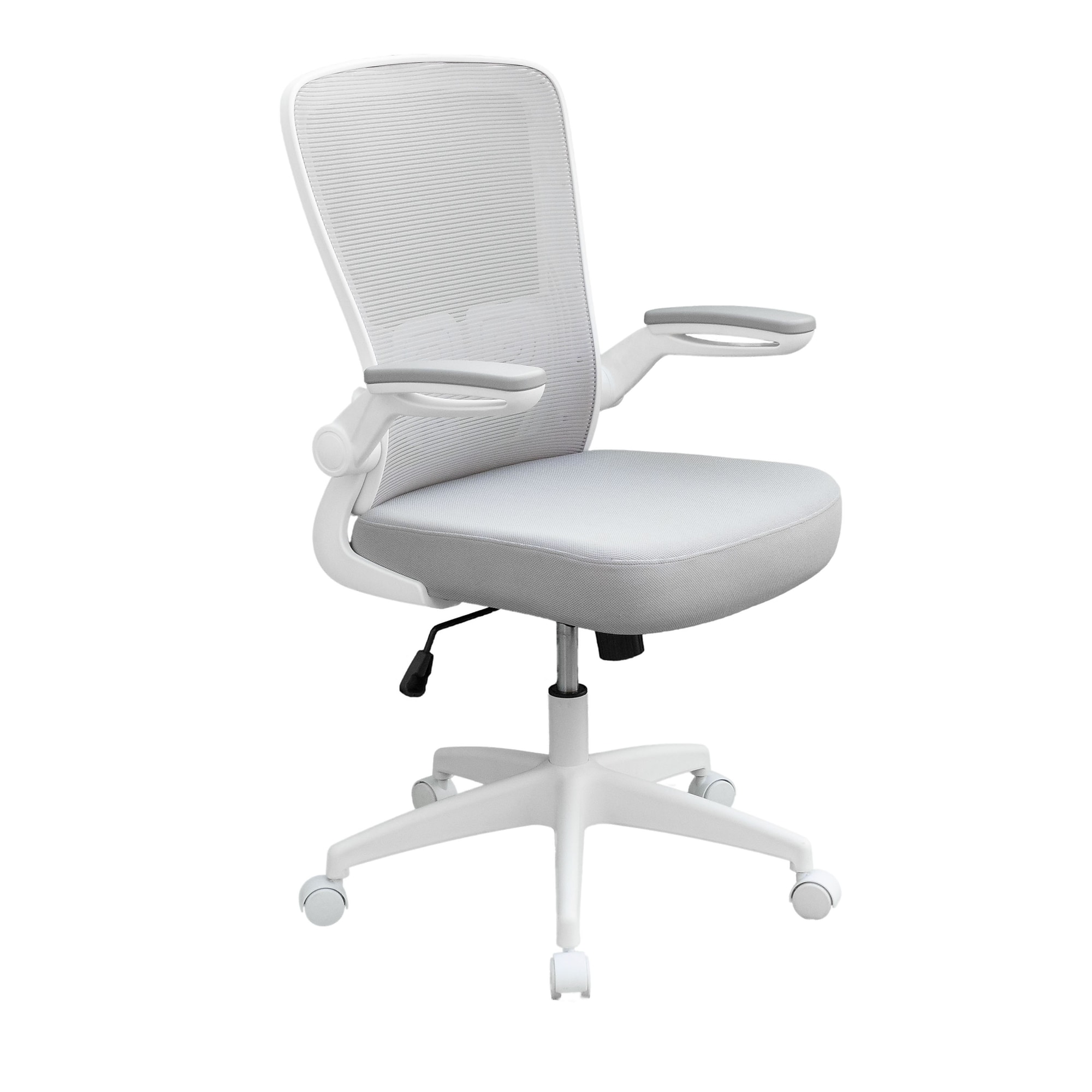 Boss Flip Arm Ergonomic Mesh/Fabric Swivel Task Chair, Gray/White (B6366WT-GY) Sansujyuku sansujyuku.com