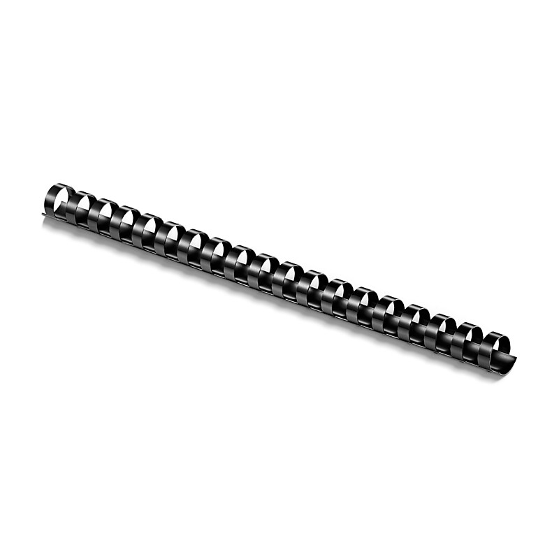 Staples® 5/8" Plastic Binding Spine Comb, 120 Sheet Capacity, Black, 25/Pack (5232402/5232403) image 1