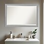 Amanti Art Brushed Nickel Frame Wall Mirror, 27.5" x 39.5" (A42674593649)~#|#~1D4F22DB-F147-4AF0-9380C47C372A0917_sc7