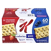 Special K Variety Pack Pastry Crisps, Brown Sugar Cinnamon/Strawberry/Blueberry, 0.88 oz., 60/Pack (3800022083)