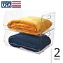 iDESIGN Large Stackable Plastic Storage Bin, Clear (29417M2)~#|#~1D5144C7-7692-4FA7-96405D42C181B23A_sc7