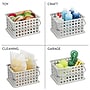 iDESIGN Small Stackable Plastic Storage Bin, Light Gray (28373M3)~#|#~1D53E12D-F8D3-43D5-891DF8917EE7A02B_sc7