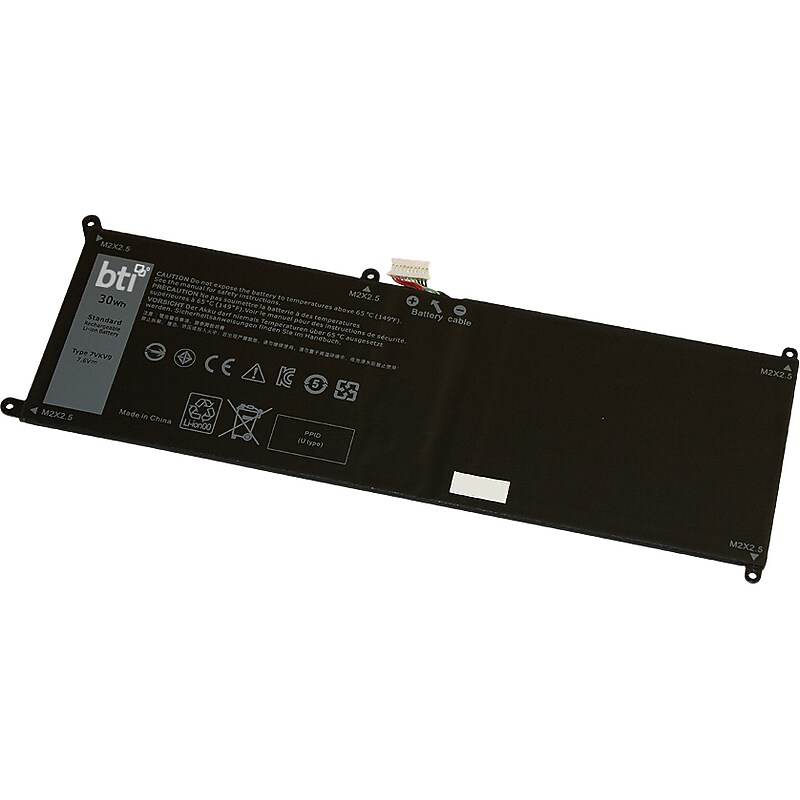 Battery Technology Li-Poly Replacement Battery for Dell Latitude 7275 12", 3947mAh (7VKV9-BTI) image 1