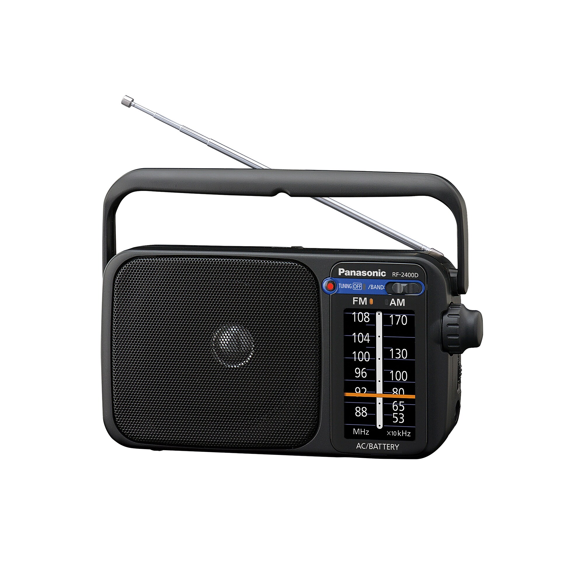 Panasonic Portable AM/FM Radio, Black (RF-2400-K) Sansujyuku sansujyuku.com