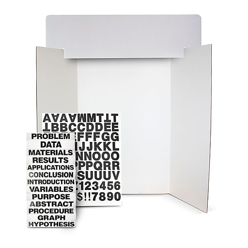 Flipside Tri-Fold Presentation Board Kit, 36