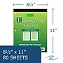 Signature Collection Covered Engineering Pad, Frame Front 1/2" Right Margin, Heavyweight 20 lb. Green Tint Paper~#|#~1D65FF5E-D968-4FB6-A24E7244ECD99311_sc7