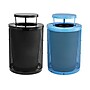 Alpine Industries 4460 Steel Mesh Trash & Recycling Bin Combo with Rain Bonnet Lid, 36 Gallon, Black/Blue (ALP4460-01-F)~#|#~1D678F37-0F5E-45F3-B463CC8F804ECD96_sc7