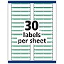 Avery TrueBlock Laser/Inkjet File Folder Labels, 2/3" x 3-7/16", White/Green, 1,500 Labels/Pack (5866)~#|#~1D69FB57-6BF5-4419-9B50959B30E5A3AE_sc7