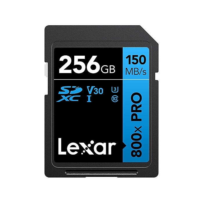 Lexar High-Performance 800x PRO BLUE Series 256GB SDXC Memory Card