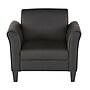 Alera Reception Lounge Series Leather Club Chair, Black (ALERL23LS10B)~#|#~1D6CF89A-68DA-49DA-B6076B874AC50B57_sc7