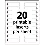 Avery Printable Insert Sheets, 1" x 3", Clear, 100/Pack (71209)~#|#~1D6D8A7C-FB0D-44DD-851750422F3E42C0_sc7