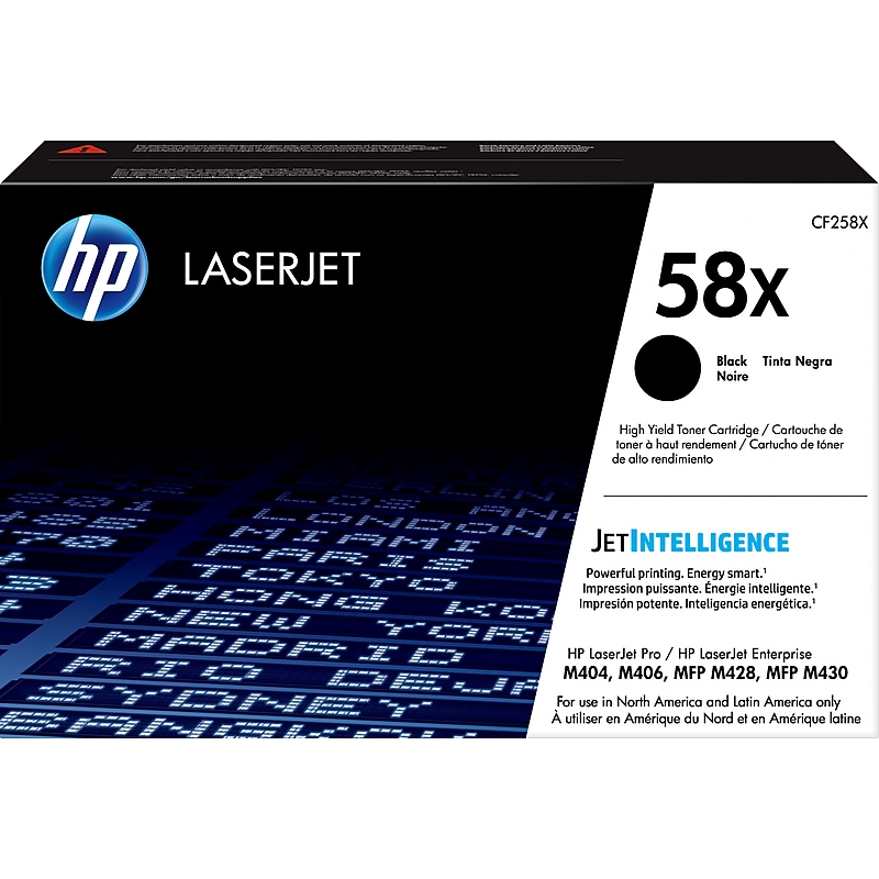 HP 58X Black High Yield Toner Cartridge, Prints Up to 10,000 Pages (CF258X) image 1