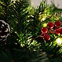 Nearly Natural 16-in Artificial Pine and Berry in Hanging Basket (P2039)~#|#~1D705B64-5618-4D93-8E19D3DA3DADDA33_sc7