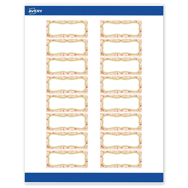 Avery Rectangle Multipurpose Labels, 1" x 2-5/8", White, 160/Pack (19479370485) image 1