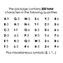 Cosco 2" Self-adhesive Letters and Numbers, Multicolored, 300 Characters/Pack (098158)~#|#~1D73D4A7-5879-40E5-AECC84BDC2F7F145_sc7